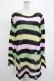 画像1: KILL STAR / Liqorice Knit Sweater S 黒×ピンク×ミント×イエロー H-25-03-10-017-SL-TO-KB-ZY (1)