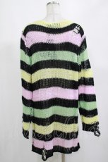 画像3: KILL STAR / Liqorice Knit Sweater S 黒×ピンク×ミント×イエロー H-25-03-10-017-SL-TO-KB-ZT613 (3)