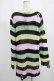 画像3: KILL STAR / Liqorice Knit Sweater S 黒×ピンク×ミント×イエロー H-25-03-10-017-SL-TO-KB-ZY (3)