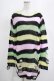 画像1: KILL STAR / Liqorice Knit Sweater S 黒×ピンク×ミント×イエロー H-25-03-10-022-SL-TO-KB-OS (1)