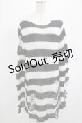 KILL STAR / Pugsley Knit Sweater M 黒×白 H-25-03-10-024-SL-TO-KB-ZI