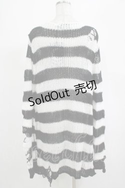 画像3: KILL STAR / Pugsley Knit Sweater M 黒×白 H-25-03-10-024-SL-TO-KB-ZI