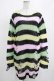 画像1: KILL STAR / Liqorice Knit Sweater S 黒×ピンク×ミント×イエロー H-25-03-10-025-SL-TO-KB-ZH (1)