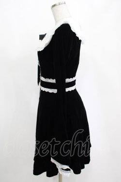 画像2: KILL STAR / Infinity Coven Long Sleeve Dress XS 黒×白 H-25-03-10-003-SL-OP-KB-ZH