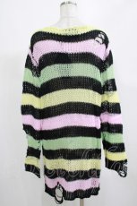 画像3: KILL STAR / Liqorice Knit Sweater M 黒×ピンク×ミント×イエロー H-25-03-10-026-SL-TO-KB-ZH (3)