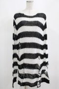 KILL STAR / Pugsley Knit Sweater M 黒×白 H-25-03-10-027-SL-TO-KB-ZY