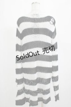 画像3: KILL STAR / Pugsley Knit Sweater M 黒×白 H-25-03-10-027-SL-TO-KB-ZY