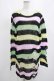 画像1: KILL STAR / Liqorice Knit Sweater S 黒×ピンク×ミント×イエロー H-25-03-10-028-SL-TO-KB-ZH (1)