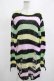 画像1: KILL STAR / Liqorice Knit Sweater M 黒×ピンク×ミント×イエロー H-25-03-10-029-SL-TO-KB-ZH (1)