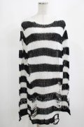 KILL STAR / Pugsley Knit Sweater M 黒×白 H-25-03-10-030-SL-TO-KB-ZI