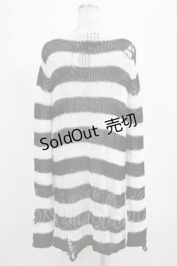 画像3: KILL STAR / Pugsley Knit Sweater M 黒×白 H-25-03-10-030-SL-TO-KB-ZI
