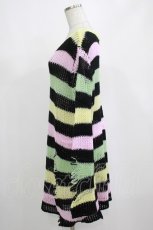 画像2: KILL STAR / Liqorice Knit Sweater M 黒×ピンク×ミント×イエロー H-25-03-10-031-SL-TO-KB-ZH (2)