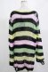 画像3: KILL STAR / Liqorice Knit Sweater M 黒×ピンク×ミント×イエロー H-25-03-10-031-SL-TO-KB-ZH (3)