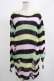 画像1: KILL STAR / Liqorice Knit Sweater S 黒×ピンク×ミント×イエロー H-25-03-10-032-SL-TO-KB-ZH (1)
