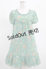 Emily Temple cute / パレード デ フォレットプリントワンピース Free グリーン H-25-03-11-021-ET-OP-NS-ZH