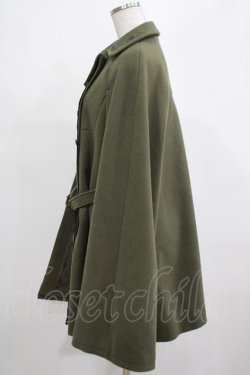 画像2: axes femme / 連釦ケープコート Free カーキ H-25-03-11-024-AX-CO-NS-C035