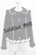 axes femme kawaii / ガーリーリボンショートコート M ブラック H-25-03-11-026-AX-CO-NS-ZH