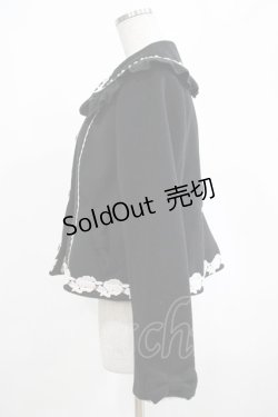 画像2: axes femme kawaii / ガーリーリボンショートコート M ブラック H-25-03-11-026-AX-CO-NS-ZH