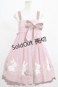 Cute.Q（海外ロリータブランド） / 和風うさぎジャンパースカート M ピンク H-25-03-11-004-GO-OP-NS-ZH