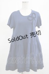 PINK HOUSE / リボンフリルチュニック Free ブルー H-25-03-11-032-LO-TO-NS-ZH