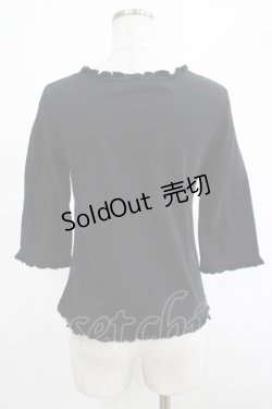 画像3: PINK HOUSE / ドットチュールフリルトップス Free ブラック H-25-03-11-036-LO-TO-NS-ZH