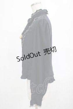 画像2: Innocent World / 月と星の刺繍ブラウス M ネイビー H-25-03-11-038-IW-BL-NS-ZH