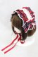 画像1: axes femme kawaii / タータンチェックヘッドドレス  レッド H-25-03-11-1006-AX-AC-NS-ZH (1)
