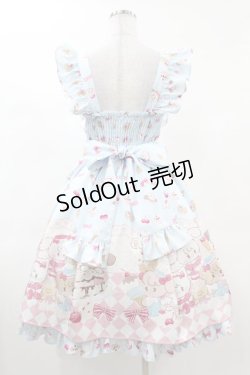 画像2: axes femme kawaii / ダイナーカフェジャンパースカート M サックス H-25-03-11-1032-AX-OP-NS-ZH