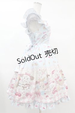 画像3: axes femme kawaii / ダイナーカフェジャンパースカート M サックス H-25-03-11-1032-AX-OP-NS-ZH
