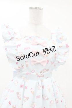 画像4: axes femme kawaii / ダイナーカフェジャンパースカート M サックス H-25-03-11-1032-AX-OP-NS-ZH