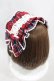 画像2: axes femme kawaii / タータンチェックヘッドドレス  レッド H-25-03-11-1006-AX-AC-NS-ZH (2)