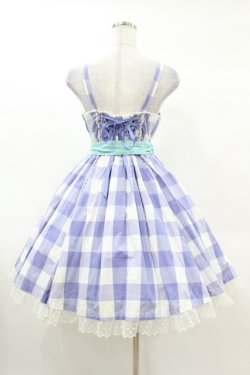 画像2: Angelic Pretty / レディなギンガムジャンパースカート Free ラベンダー H-25-03-11-1033-AP-OP-NS-ZH