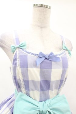 画像4: Angelic Pretty / レディなギンガムジャンパースカート Free ラベンダー H-25-03-11-1033-AP-OP-NS-ZH