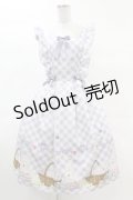 axes femme kawaii / イースター柄ジャンスカ M ラベンダー H-25-03-11-1041-AX-OP-NS-ZH