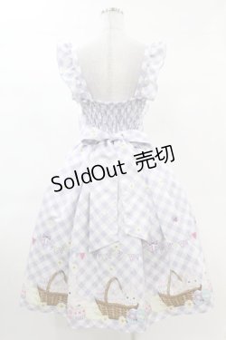 画像2: axes femme kawaii / イースター柄ジャンスカ M ラベンダー H-25-03-11-1041-AX-OP-NS-ZH