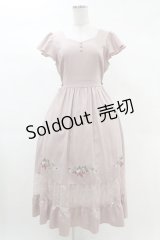 axes femme POETIQUE / ストロベリー刺繍ワンピース M ピンク H-25-03-11-1042-AX-OP-NS-ZH