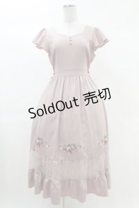 axes femme POETIQUE / ストロベリー刺繍ワンピース M ピンク H-25-03-11-1042-AX-OP-NS-ZH