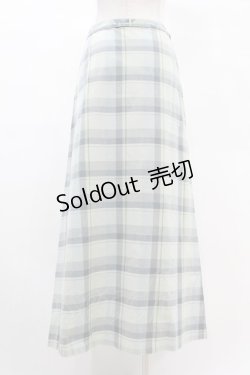 画像2: INGEBORG / チェックリボンラップスカート M ブルー H-25-03-11-1046-LO-SK-NS-ZH