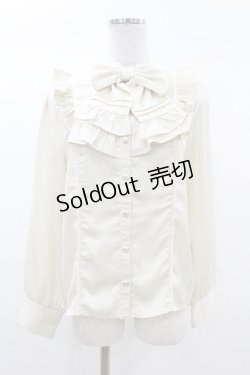 画像1: axes femme kawaii / ヴィンテージサテンブラウス M アイボリー H-25-03-11-1055-AX-BL-NS-ZH
