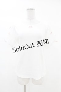 axes femme POETIQUE / リボンチュール袖カットプル M オフ H-25-03-11-1056-AX-TO-NS-ZH