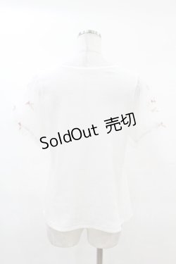 画像2: axes femme POETIQUE / リボンチュール袖カットプル M オフ H-25-03-11-1056-AX-TO-NS-ZH