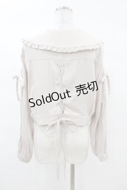 画像2: axes femme POETIQUE / ビッグ襟ショートブルゾン M ベージュ H-25-03-11-1062-AX-JA-NS-ZH