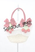 axes femme kawaii / いちごあみぐるみ付カゴバッグ  ワイン H-25-03-11-1012-AX-BG-NS-ZH