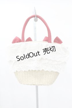 画像2: axes femme kawaii / いちごあみぐるみ付カゴバッグ  ワイン H-25-03-11-1012-AX-BG-NS-ZH