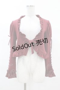 Mary Magdalene / フリルニットマトンボレロ Free ボルドー H-25-03-11-1017-CL-TO-NS-ZH
