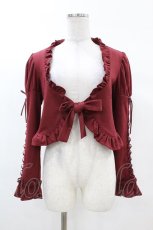 画像1: Mary Magdalene / フリルニットマトンボレロ Free ボルドー H-25-03-11-1017-CL-TO-NS-ZH (1)
