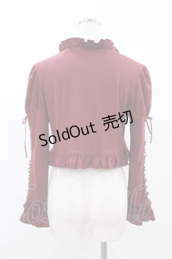 画像2: Mary Magdalene / フリルニットマトンボレロ Free ボルドー H-25-03-11-1017-CL-TO-NS-ZH