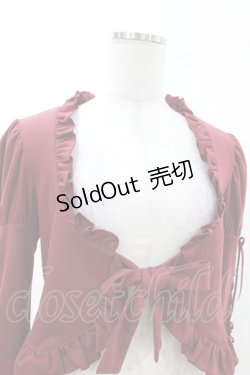 画像4: Mary Magdalene / フリルニットマトンボレロ Free ボルドー H-25-03-11-1017-CL-TO-NS-ZH