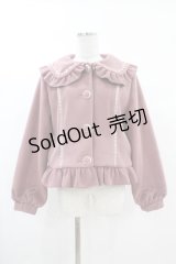 axes femme kawaii / バックフリルショートコート M ピンク H-25-03-11-1018-AX-CO-NS-ZT-C045