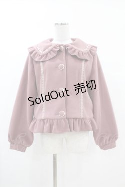 画像1: axes femme kawaii / バックフリルショートコート M ピンク H-25-03-11-1018-AX-CO-NS-ZT-C045